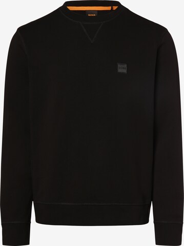 BOSS Orange Sweatshirt 'Westart' in Schwarz: predná strana