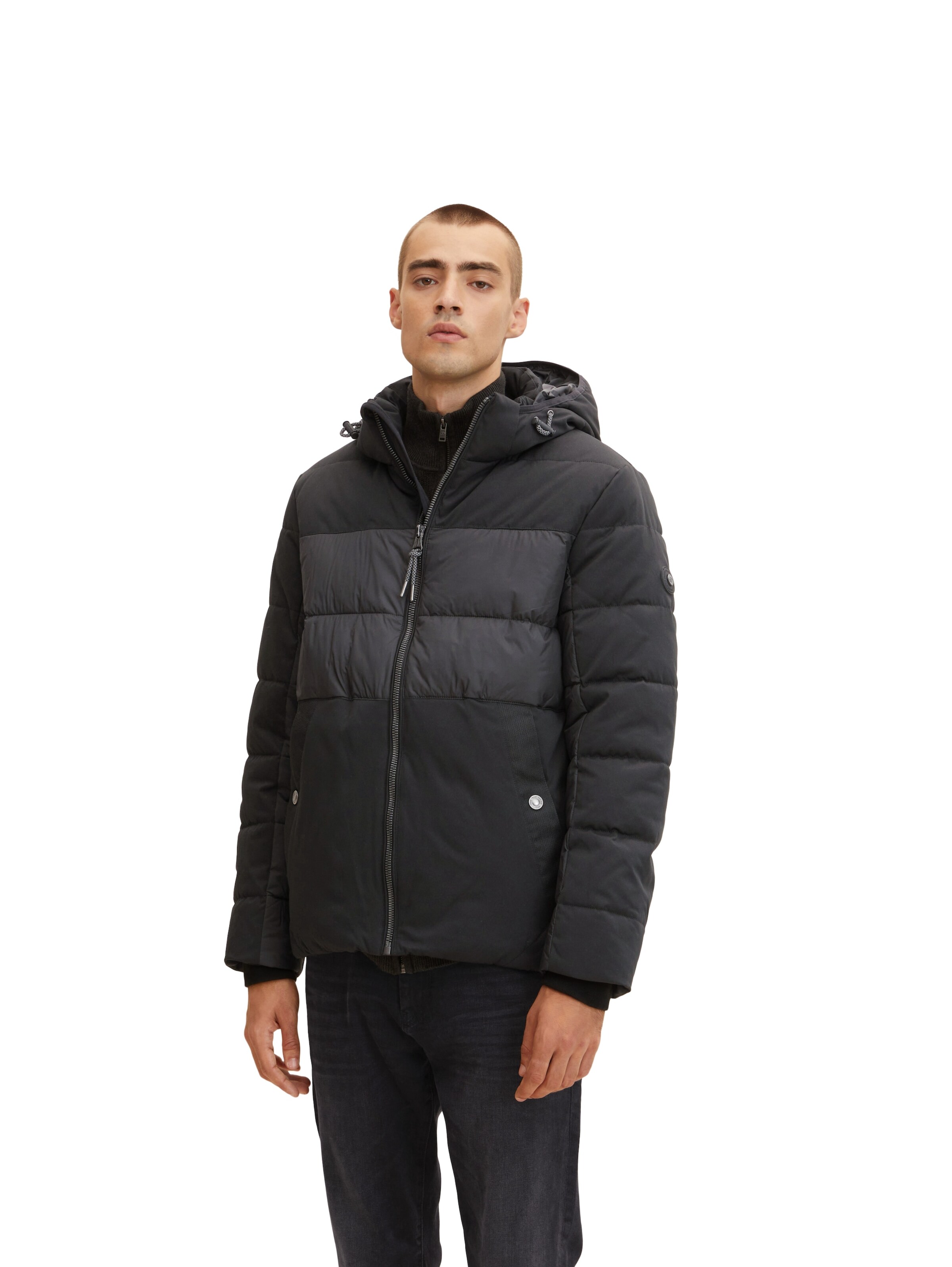 TOM TAILOR Jacke in Schwarz: Vorderseite