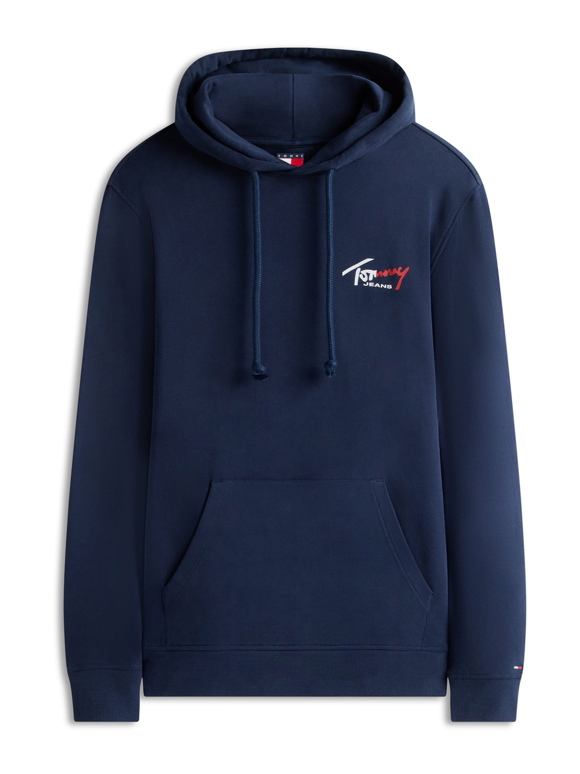 Tommy Jeans Sweat-shirt 'ENTRY' en bleu marine / rouge / blanc, Vue avec produit