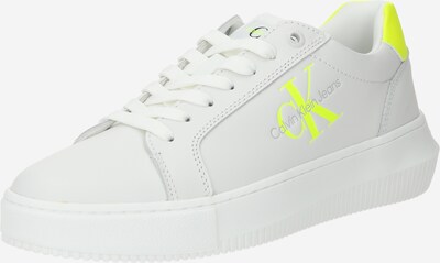 Calvin Klein Jeans Baskets basses en citron vert / noir / blanc, Vue avec produit