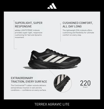 ADIDAS TERREX Παπούτσι για τρέξιμο 'Agravic Lite' σε μαύρο
