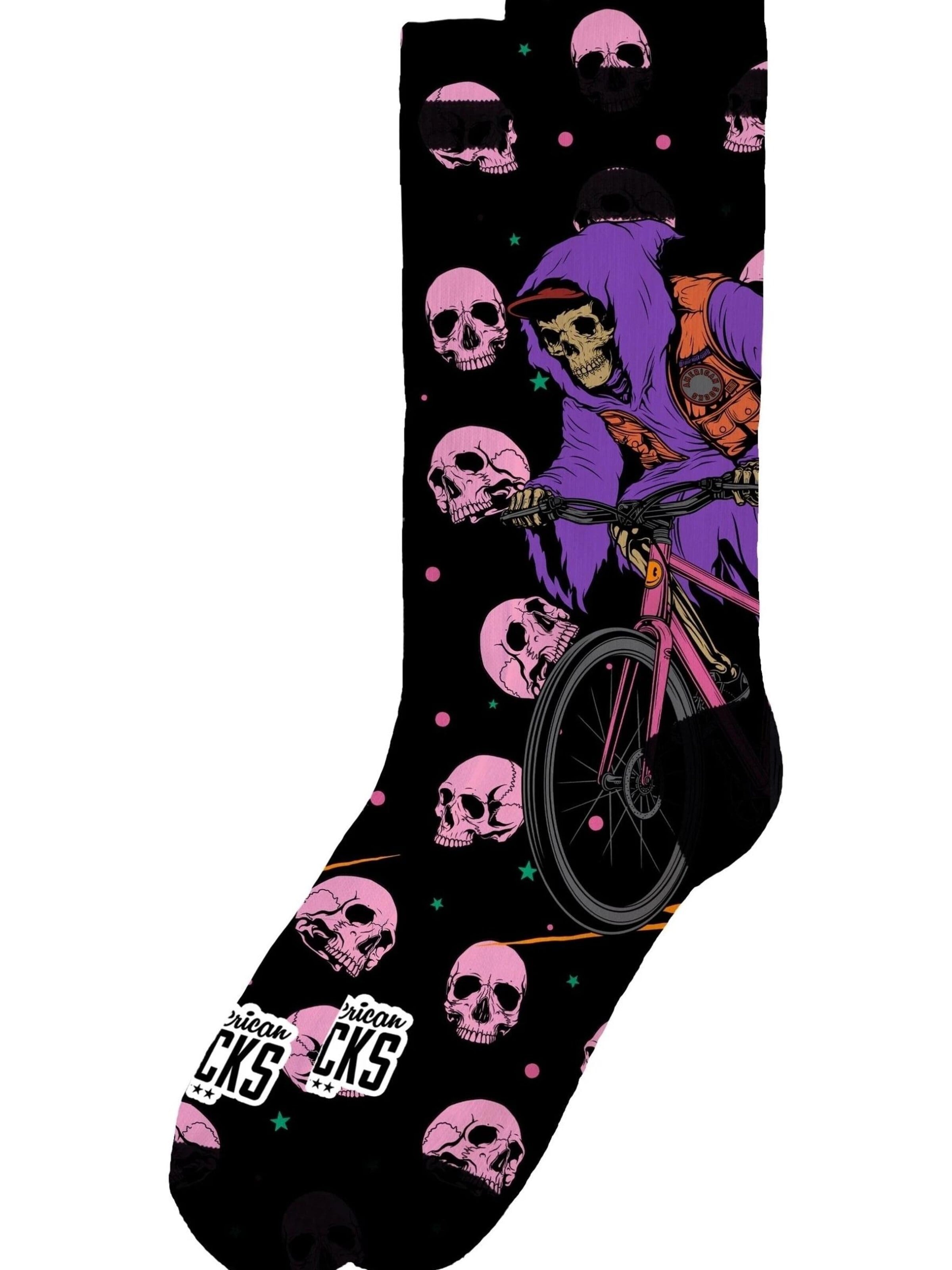 American Socks - Calcetines deportivos 'Calcetines american socks negros phantom rush mid high signature socks=' en negro: frente
