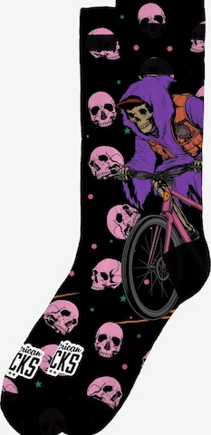 American Socks - Meias de desporto 'Calcetines american socks negros phantom rush mid high signature socks=' em preto: frente
