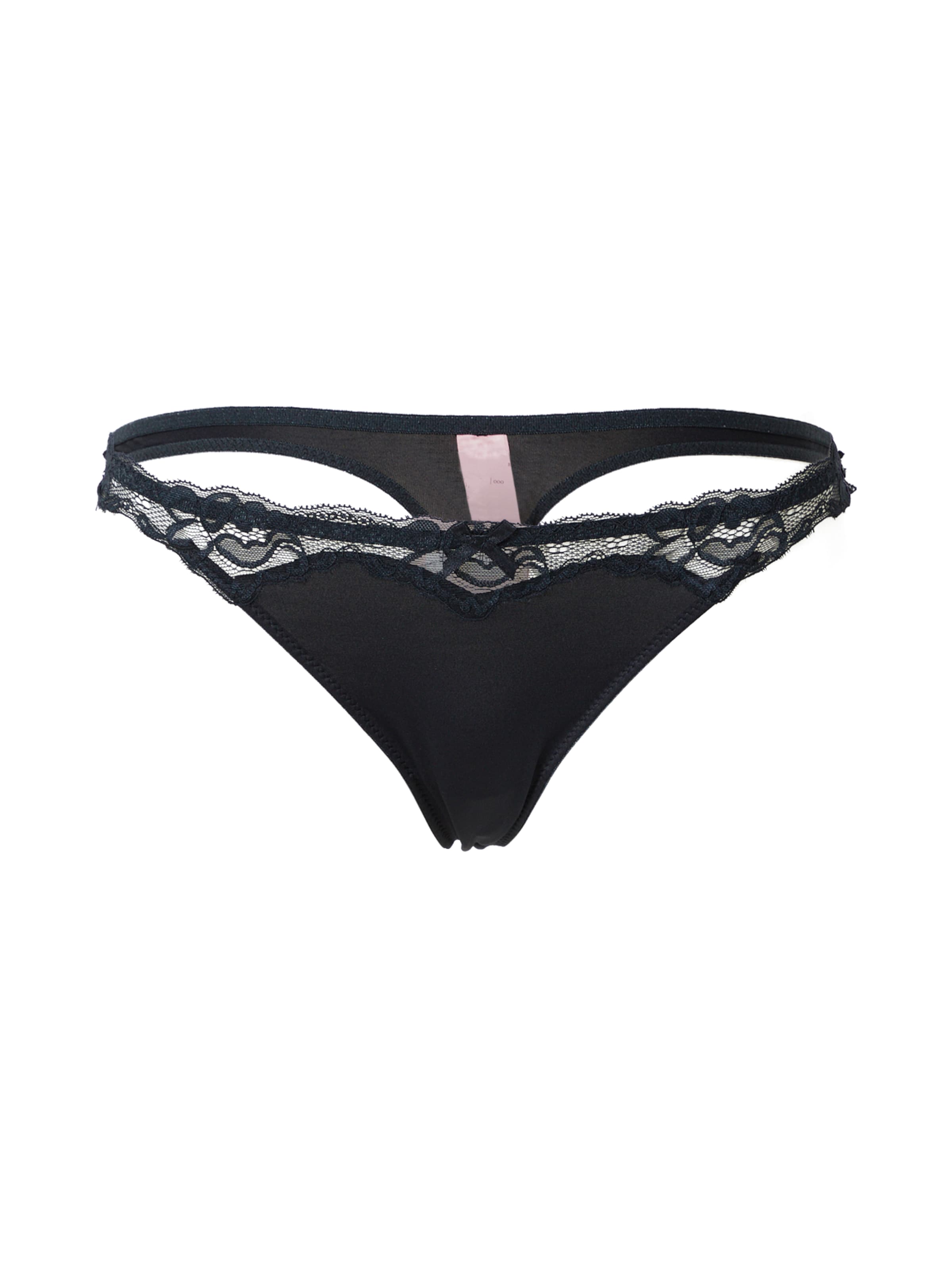 Hunkemöller String 'Secret' in Schwarz: Vorderseite