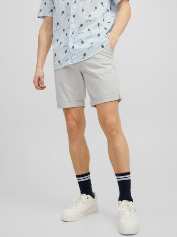 JACK & JONES - regular Pantalón chino 'JJIBowie' en gris: frente