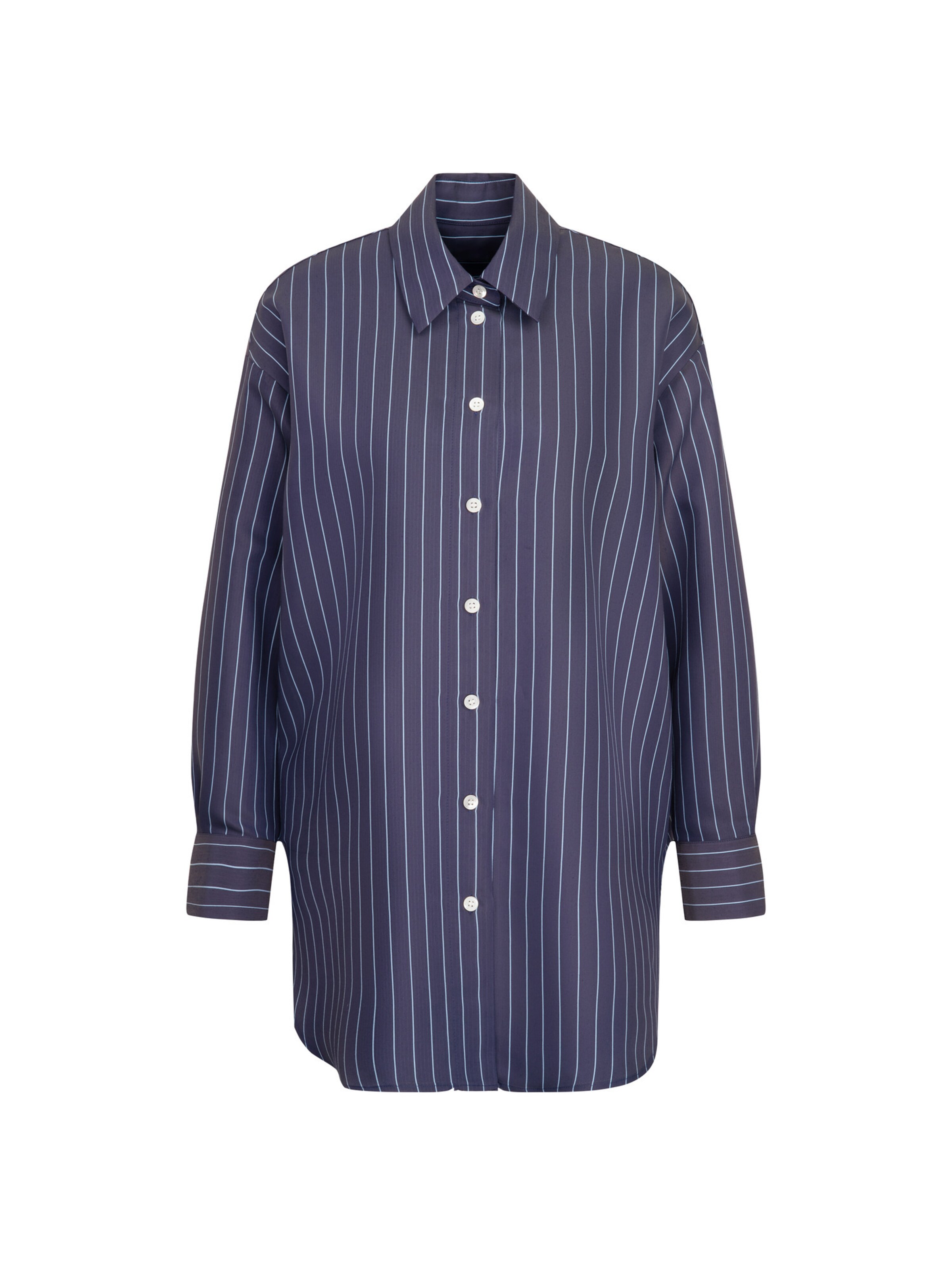 Chemisier 'Schwarze Rose' SEIDENSTICKER en bleu : devant