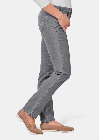 Goldner Slim fit Jeans 'Anna' in Grey