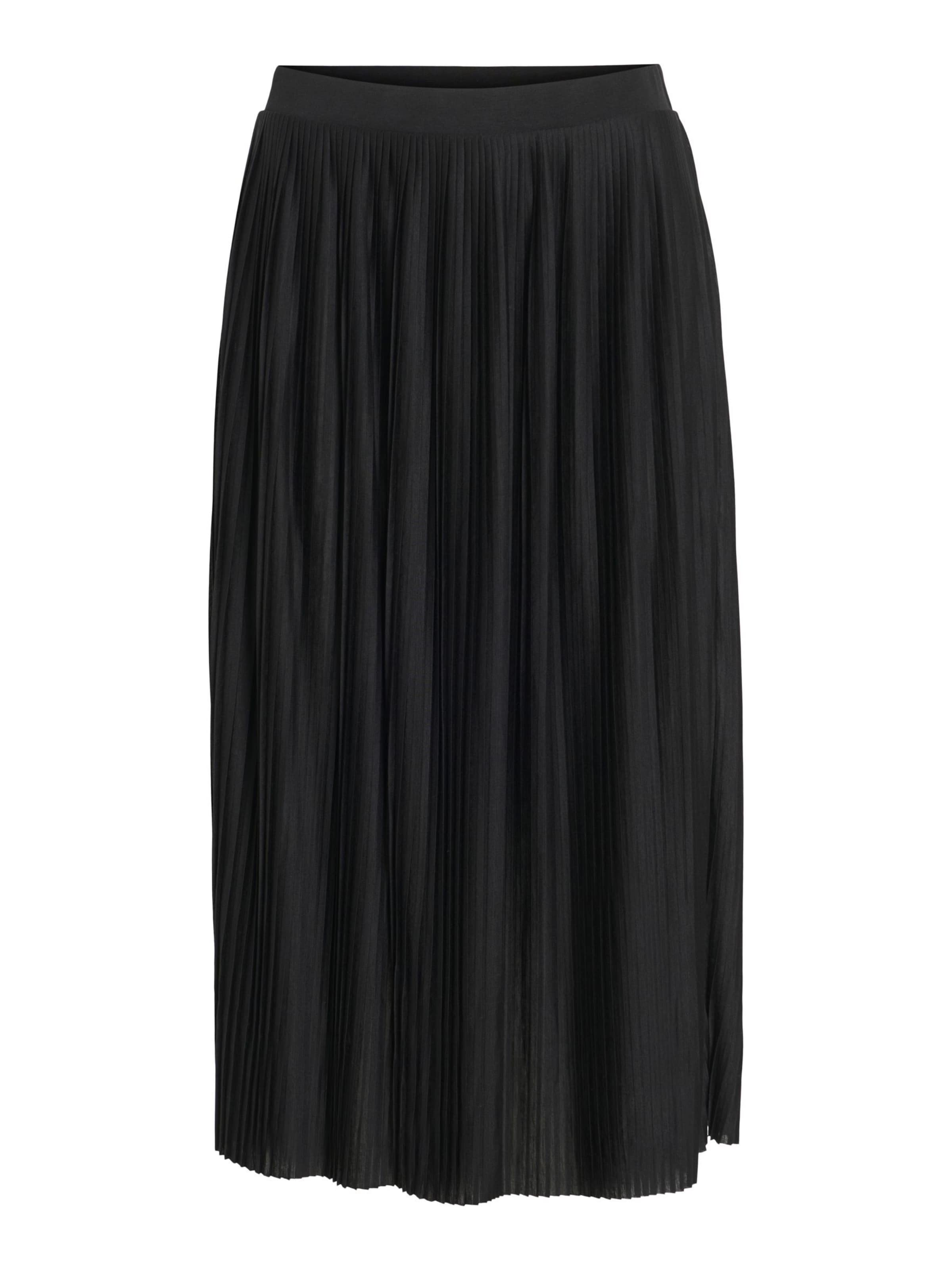 VILA Nederdel 'VIPLIS' i sort: forside