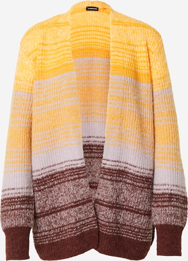 TAIFUN Плетена жилетка в бежово / кафяво / жълто / оранжево, Преглед на продукта