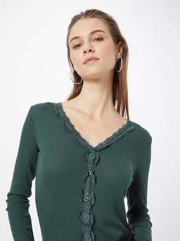 Fransa Knit Cardigan in Green