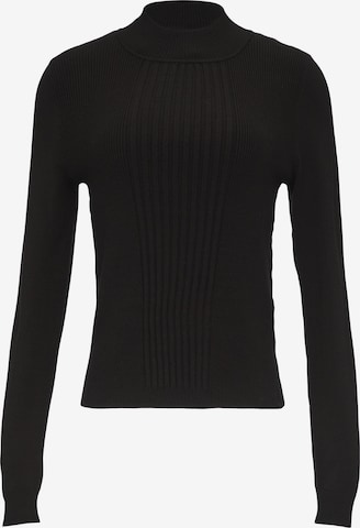 comma casual identity Trui in Zwart: voorkant