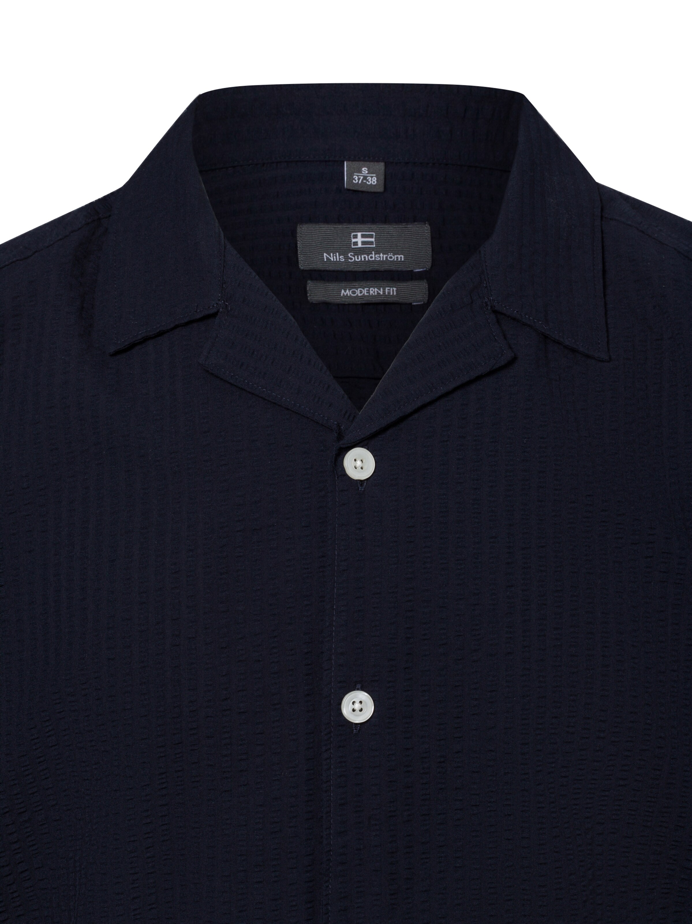 Nils Sundström Regular fit Button Up Shirt in Blue