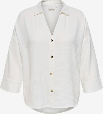 ONLY Carmakoma - Blusa 'CARSverre' en blanco: frente