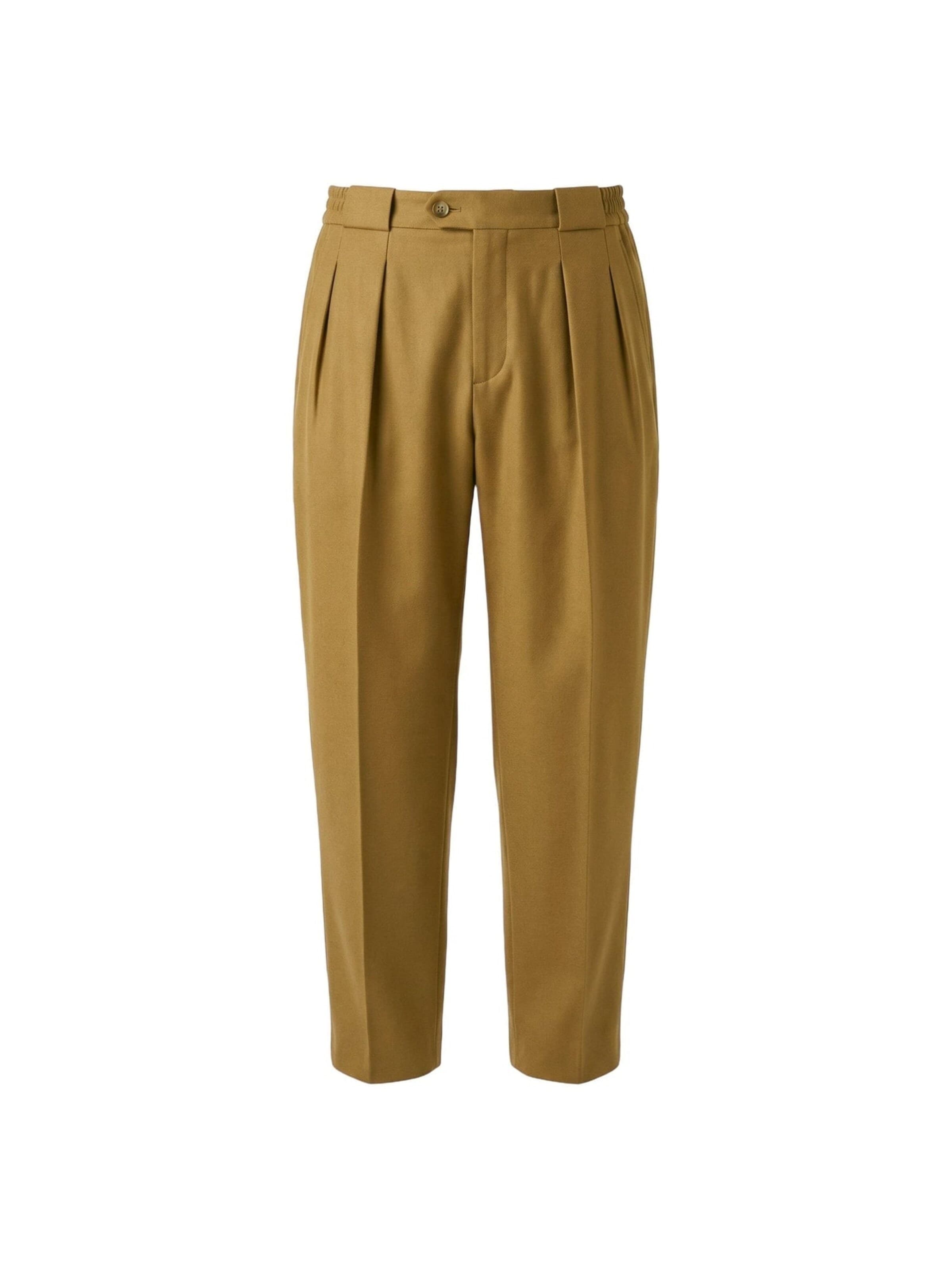 Briglia 1949 Pleat-Front Pants 'Portobello' in Beige: front