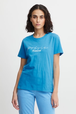 ICHI Shirt in Blauw: voorkant