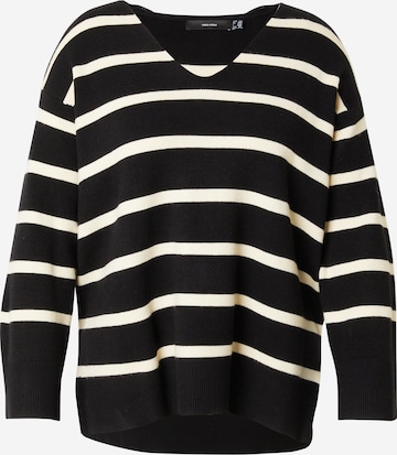 Pull-over 'VMCSaba' Vero Moda Curve en noir : devant