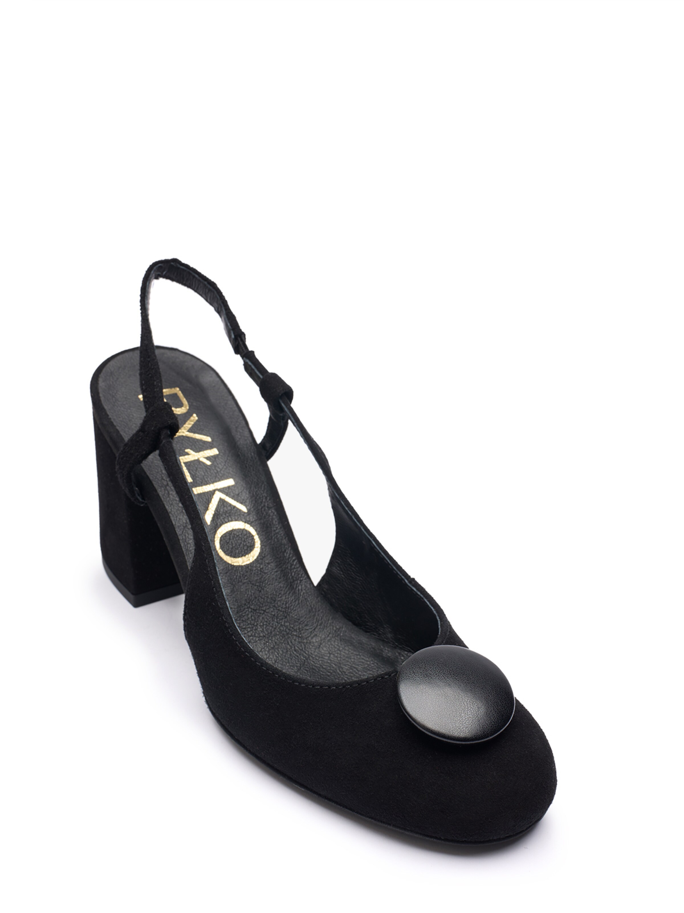 RYŁKO Lodičky s otvorenou pätou - Čierna