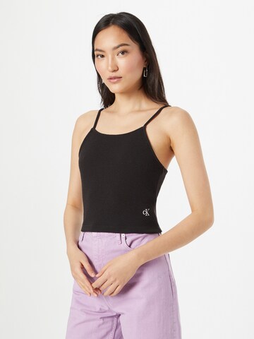 Calvin Klein Jeans Top in Black: front