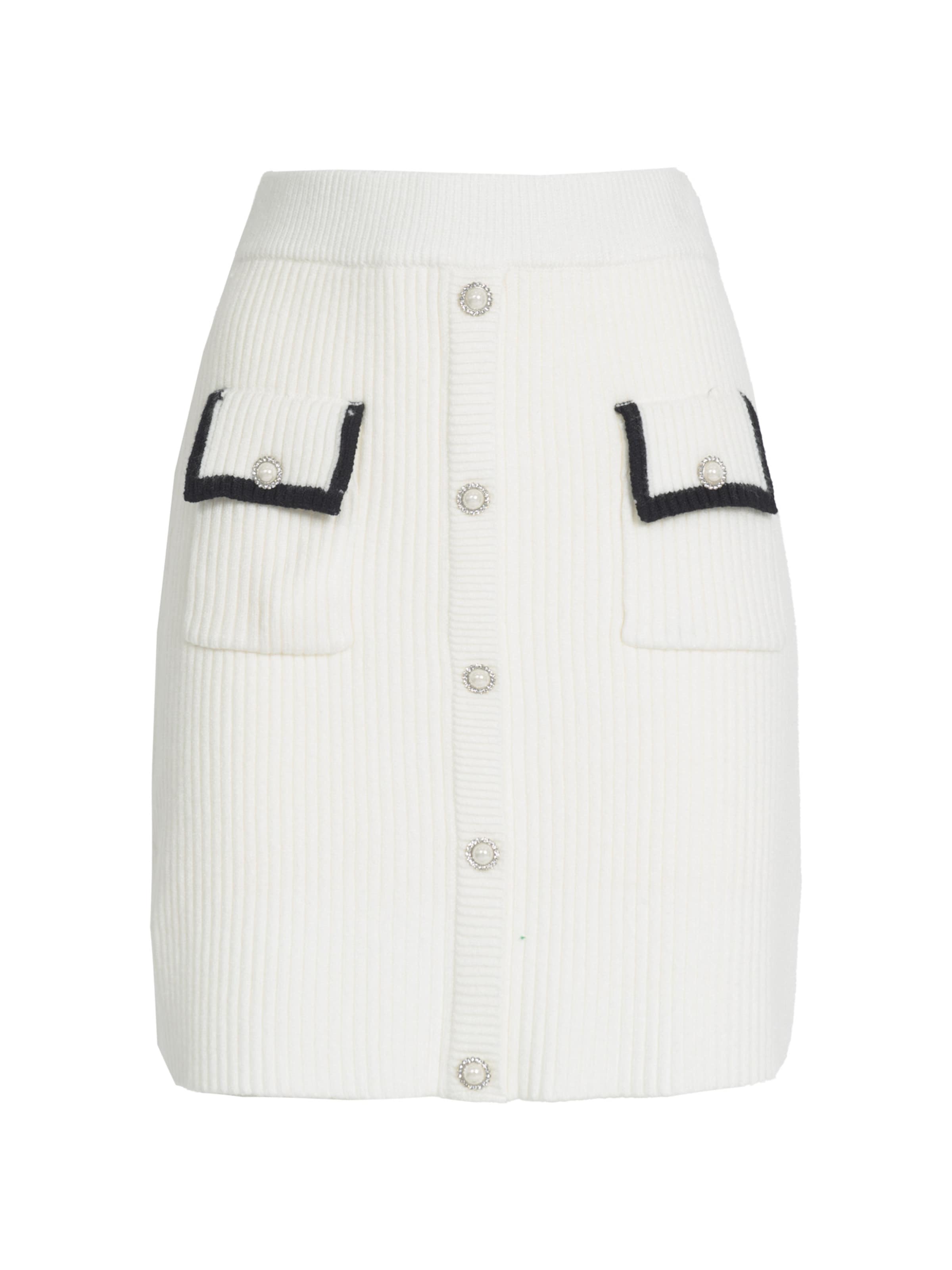 Influencer Skirt in White: front