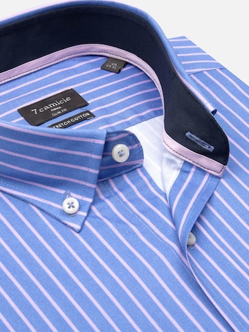 7Camicie Slim Fit Businesshemd 'Leonardo'‌‌‌‌‌ in Blau