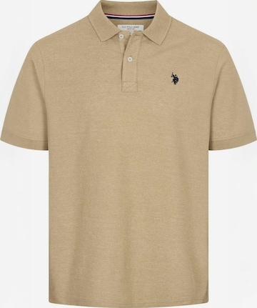 U.S. POLO ASSN. Overhemd ' Alfred ' in Beige: voorkant