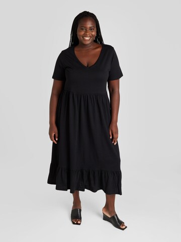 Robe 'MAY' ONLY Carmakoma en noir : devant