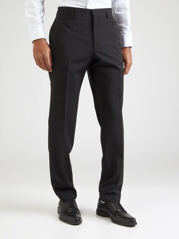 regular Pantaloni con piega frontale 'Lenon' di BOSS in nero: frontale