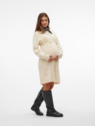 MAMALICIOUS Knit dress 'MLAysa' in Beige