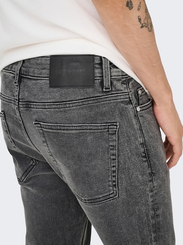 Coupe slim Jean 'ONSLOOM' Only & Sons en gris