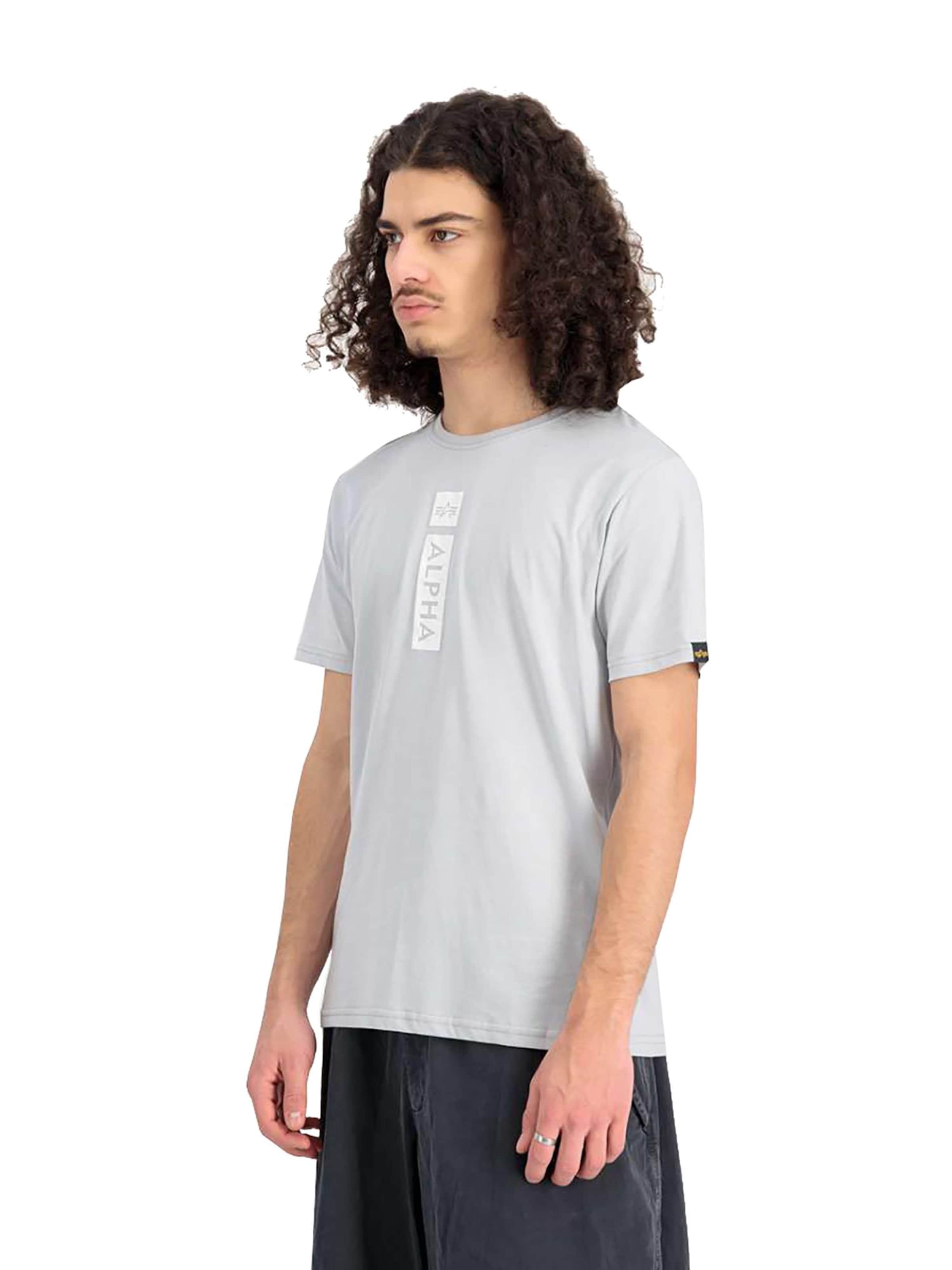 ALPHA INDUSTRIES Shirt 'Alpha PP' in Grijs