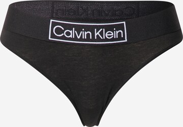 String Calvin Klein Underwear en noir : devant