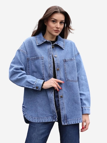 Veste mi-saison Bigdart en bleu : devant