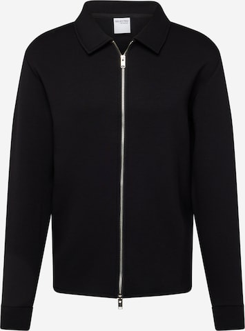 Veste de survêtement SELECTED en noir : devant