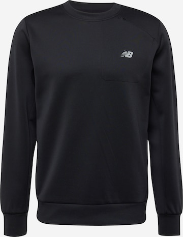 new balance Sportsweatshirt in Zwart: voorkant