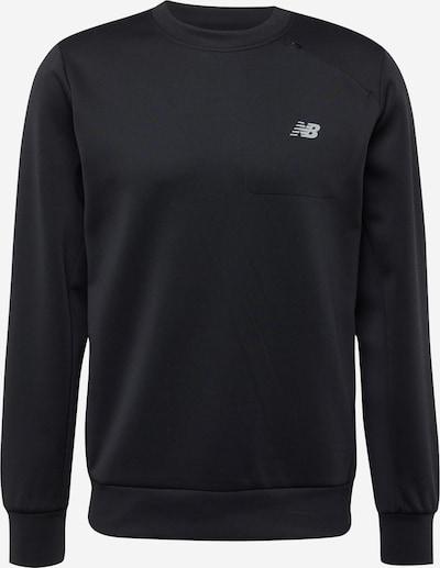 new balance Sweatshirt de desporto em cinzento claro / preto, Vista do produto