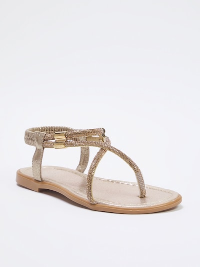 Trendyol Tongs en or, Vue avec produit