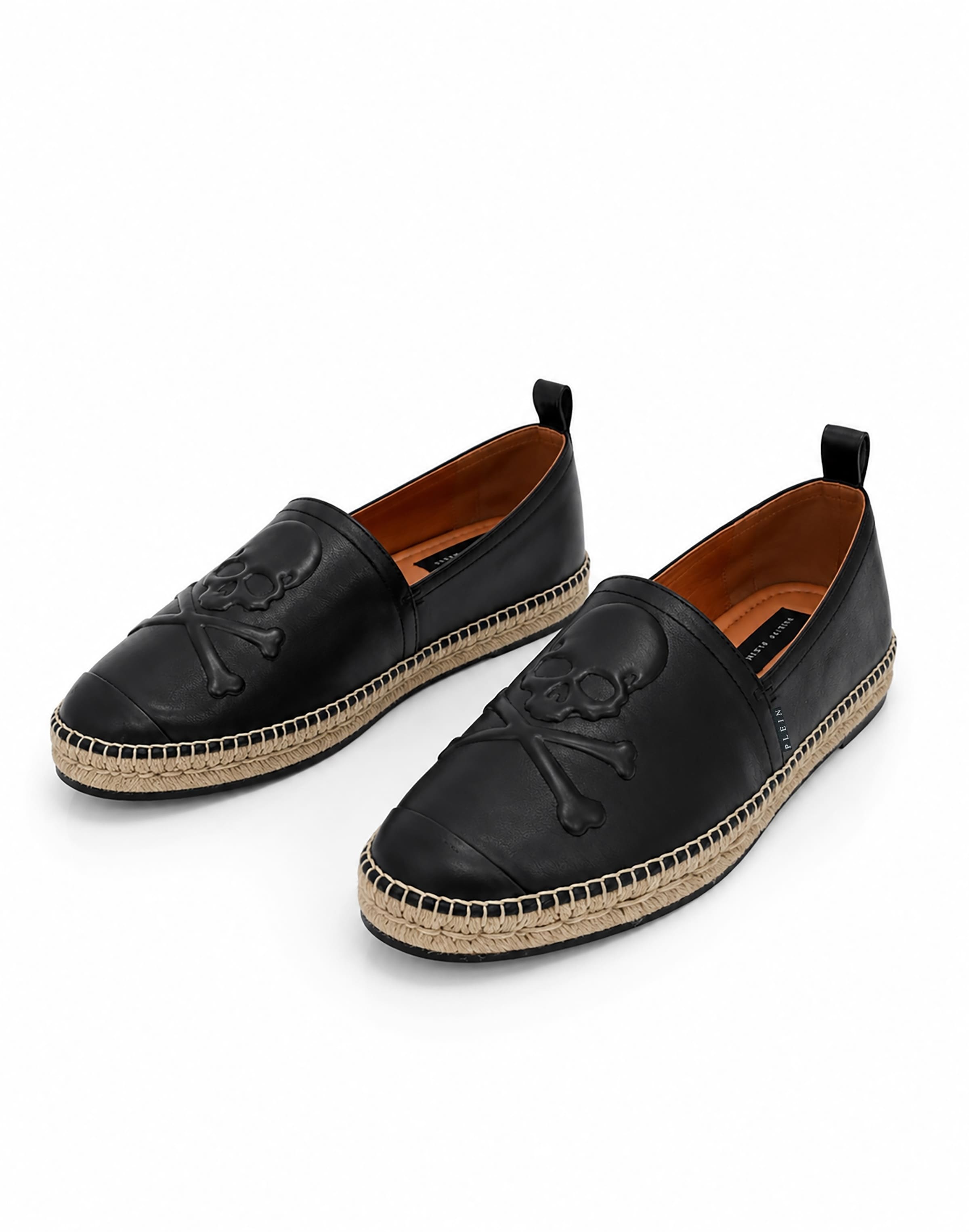 Philipp Plein Espadrilles 'Skull' in Zwart
