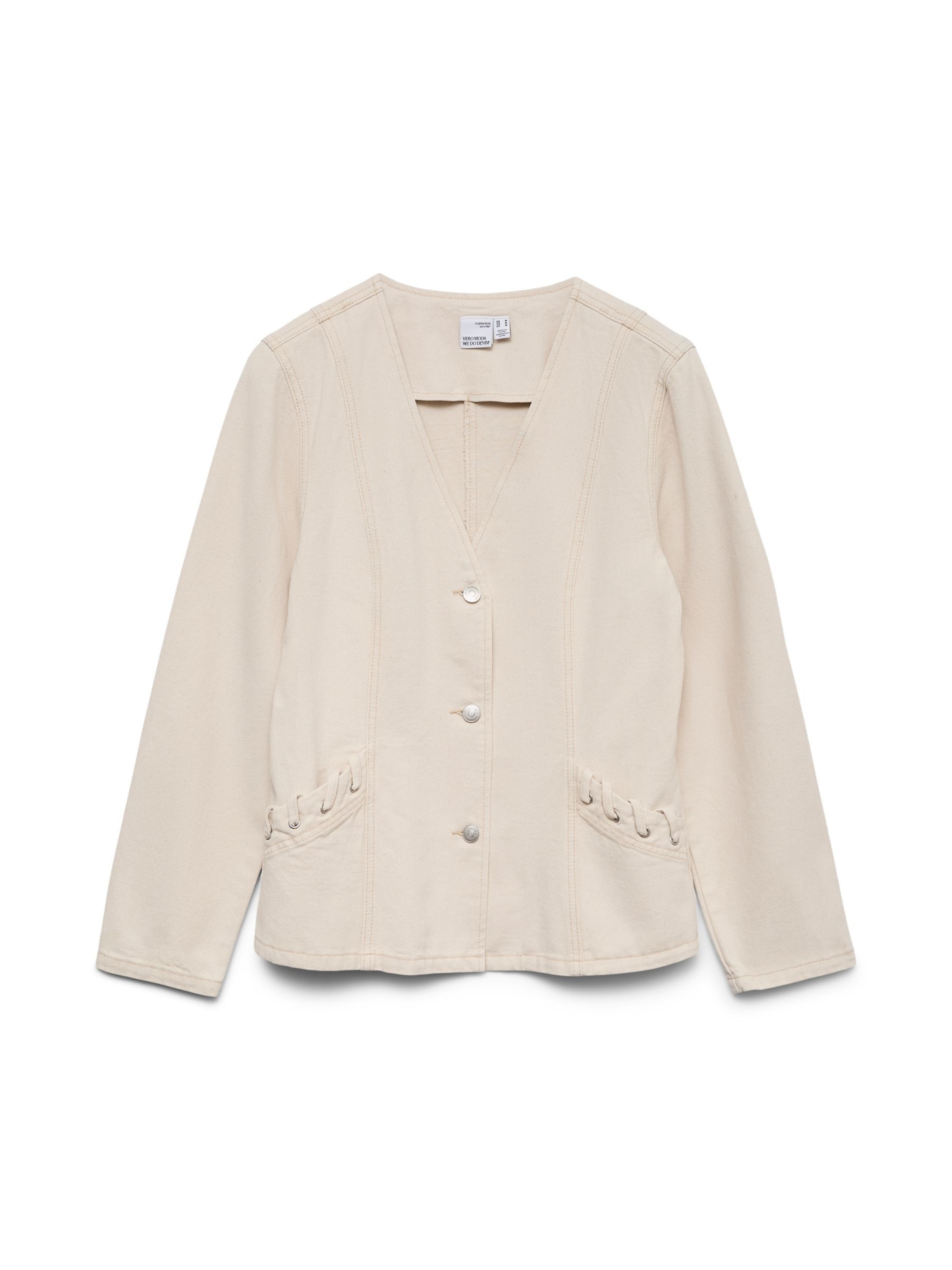 VERO MODA Between-Season Jacket 'VMLeva' in Beige: front