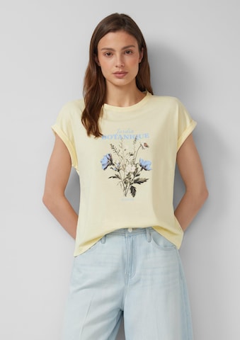 T-shirt s.Oliver en jaune : devant