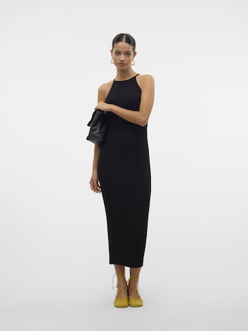 VERO MODA Strikkjole 'VMRIVER' i sort: forside
