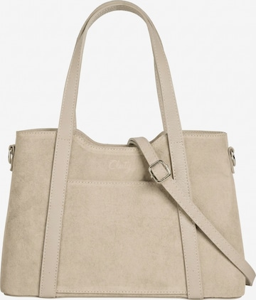 Cluty Handbag in Beige: front