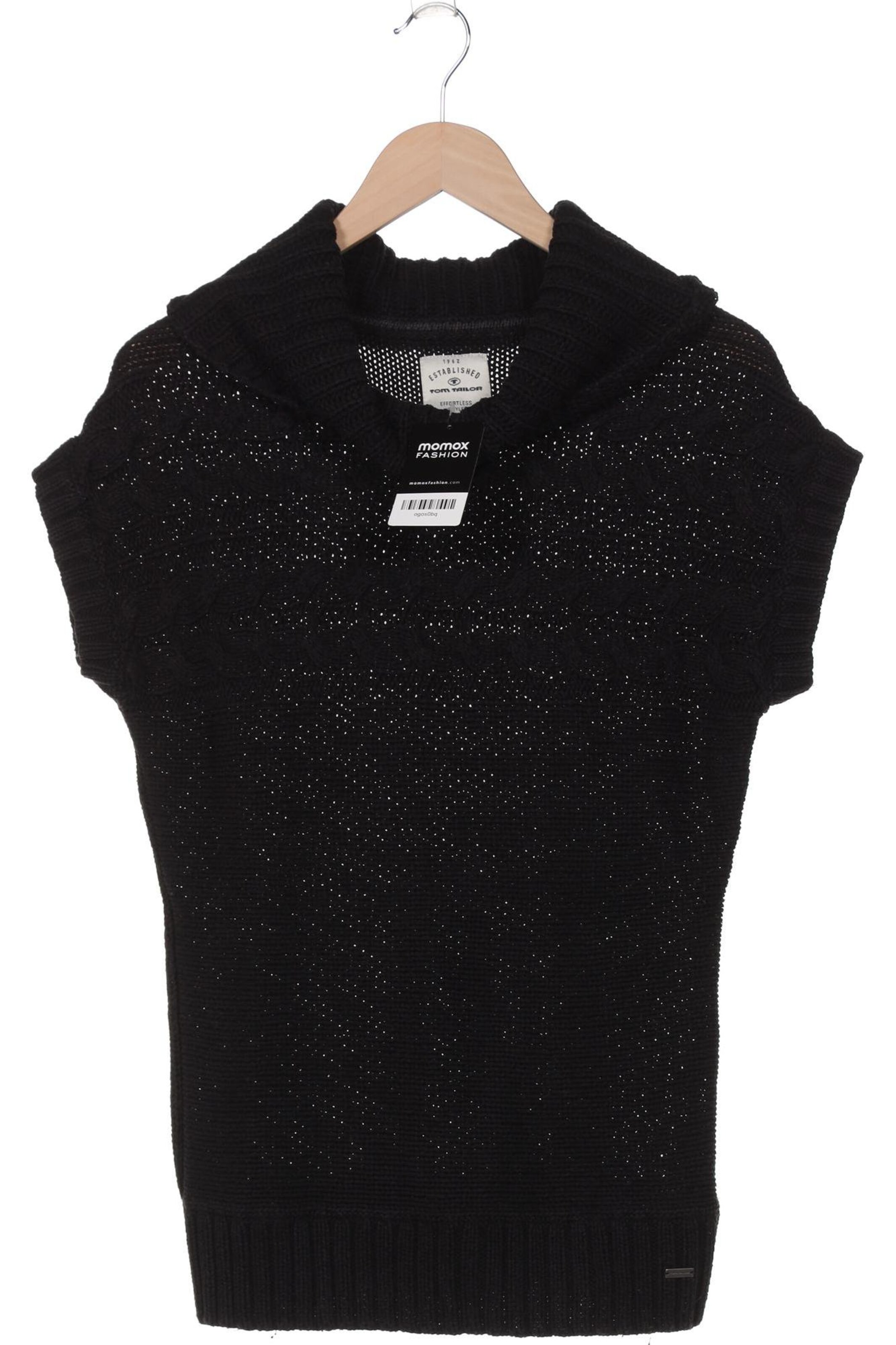 TOM TAILOR Sweater & Cardigan in S in Black: front