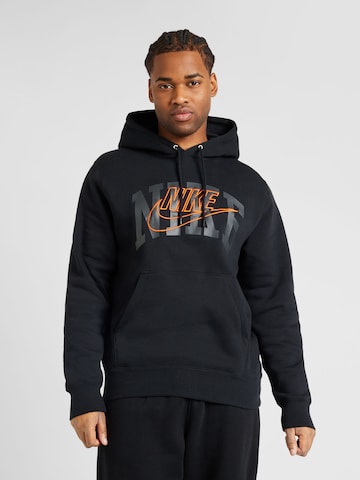 Nike Sportswear Sweatshirt 'CLUB' in Black: front