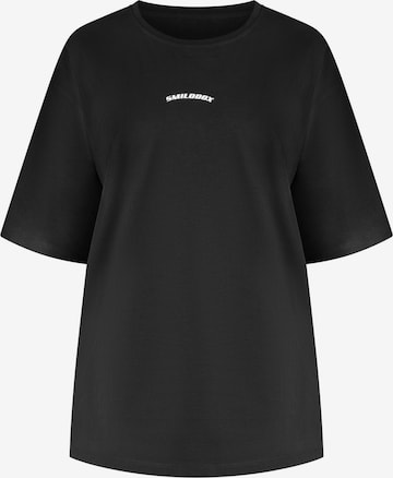 Smilodox Oversized Shirt 'Benetta' in Black: front