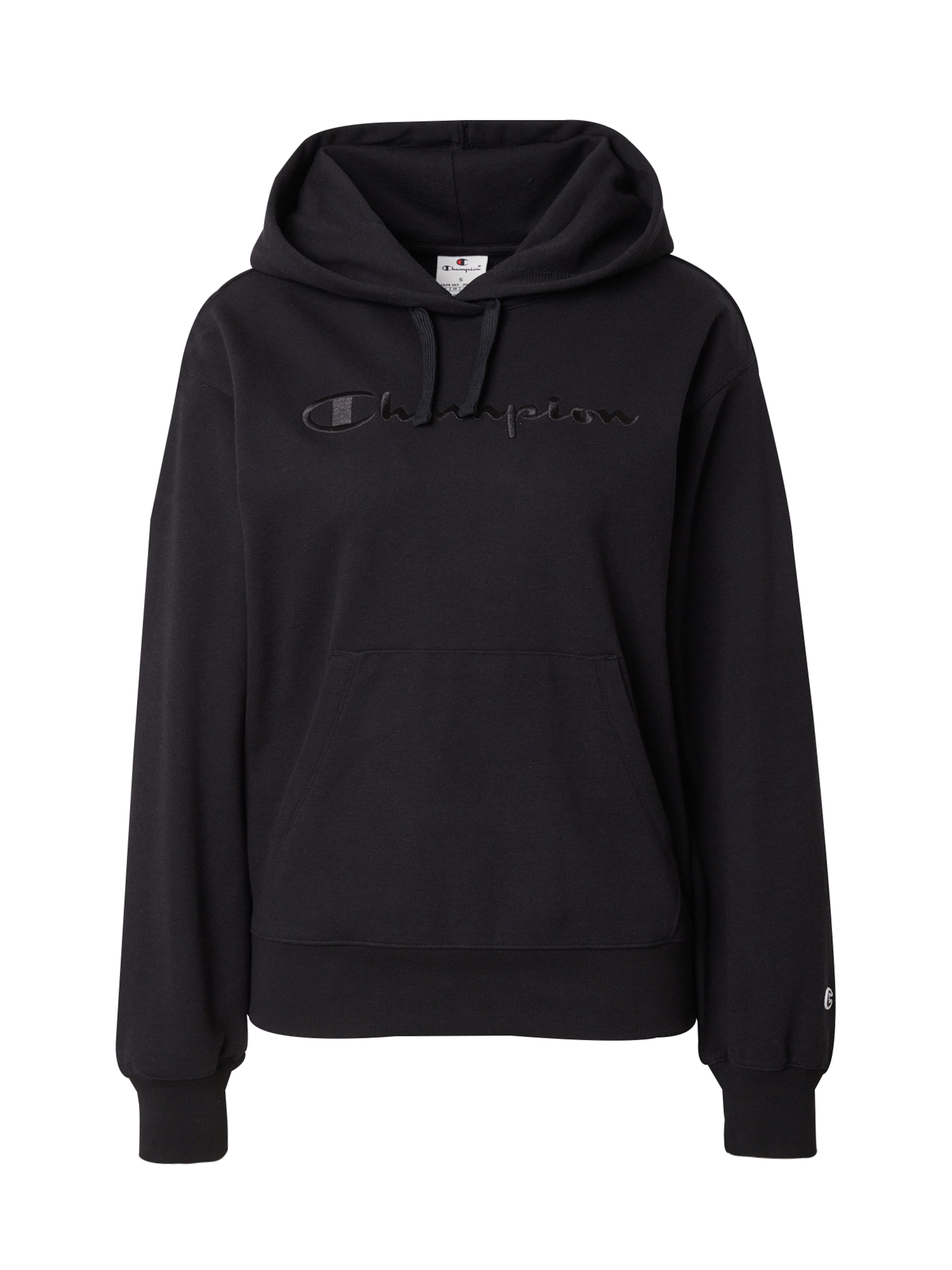 Champion Authentic Athletic Apparel Sweatshirt in Black: front