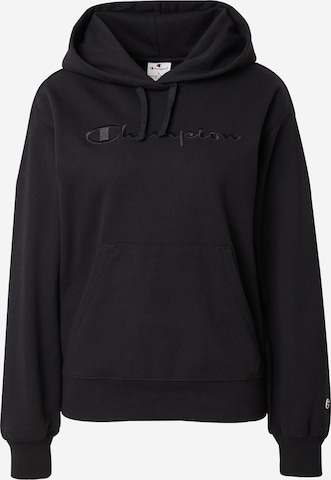 Felpa di Champion Authentic Athletic Apparel in nero: frontale