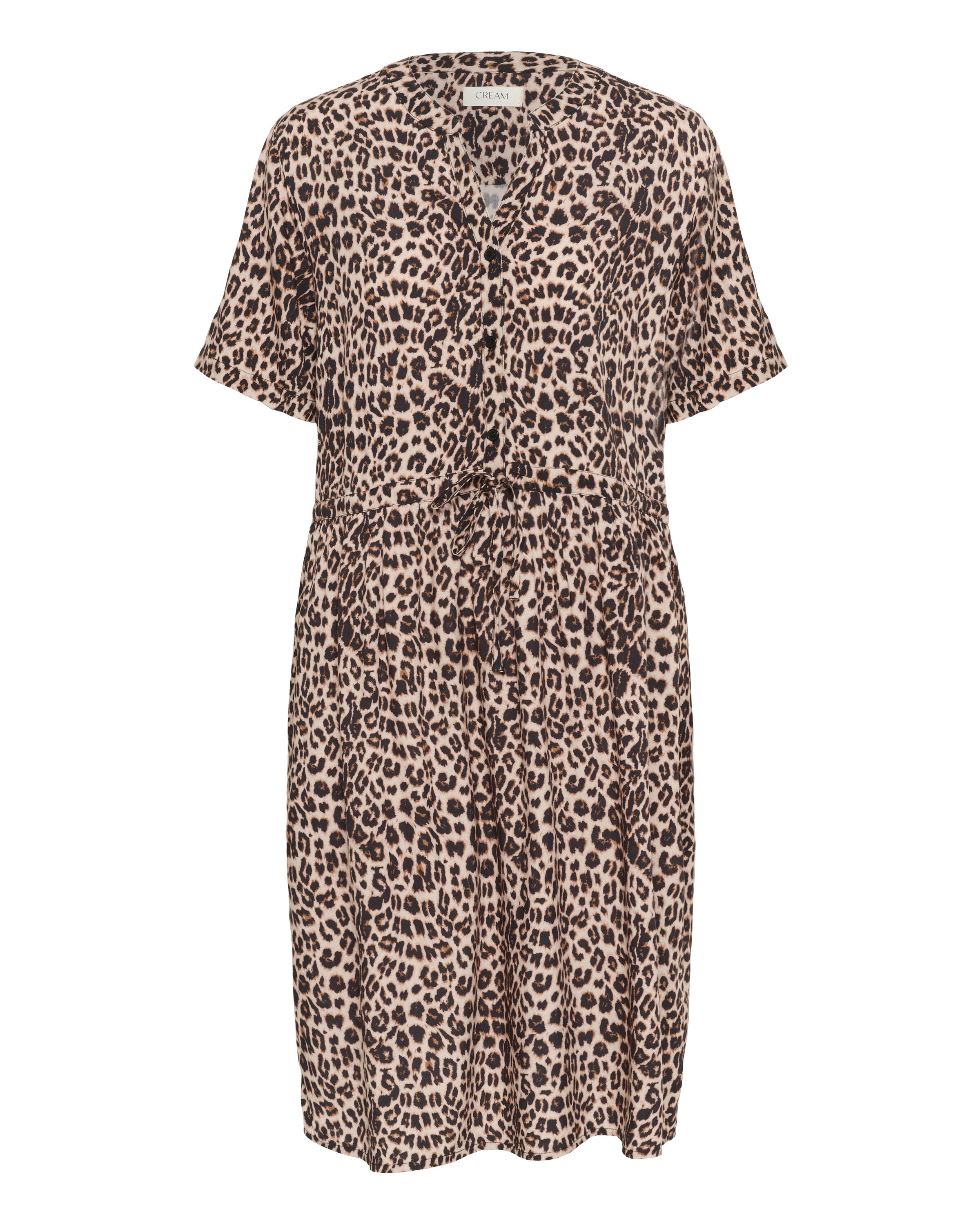 Cream Kjole 'Ferina' i brun: forside