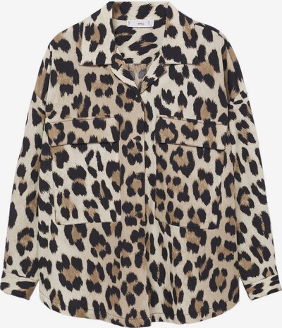 MANGO Blouse 'Simo' in Cappuccino / Light brown / Black, Item view