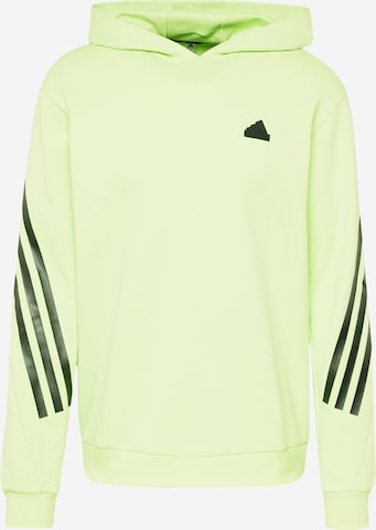 ADIDAS SPORTSWEAR Athletic Sweatshirt 'Future Icons 3-Stripes' in Green: front