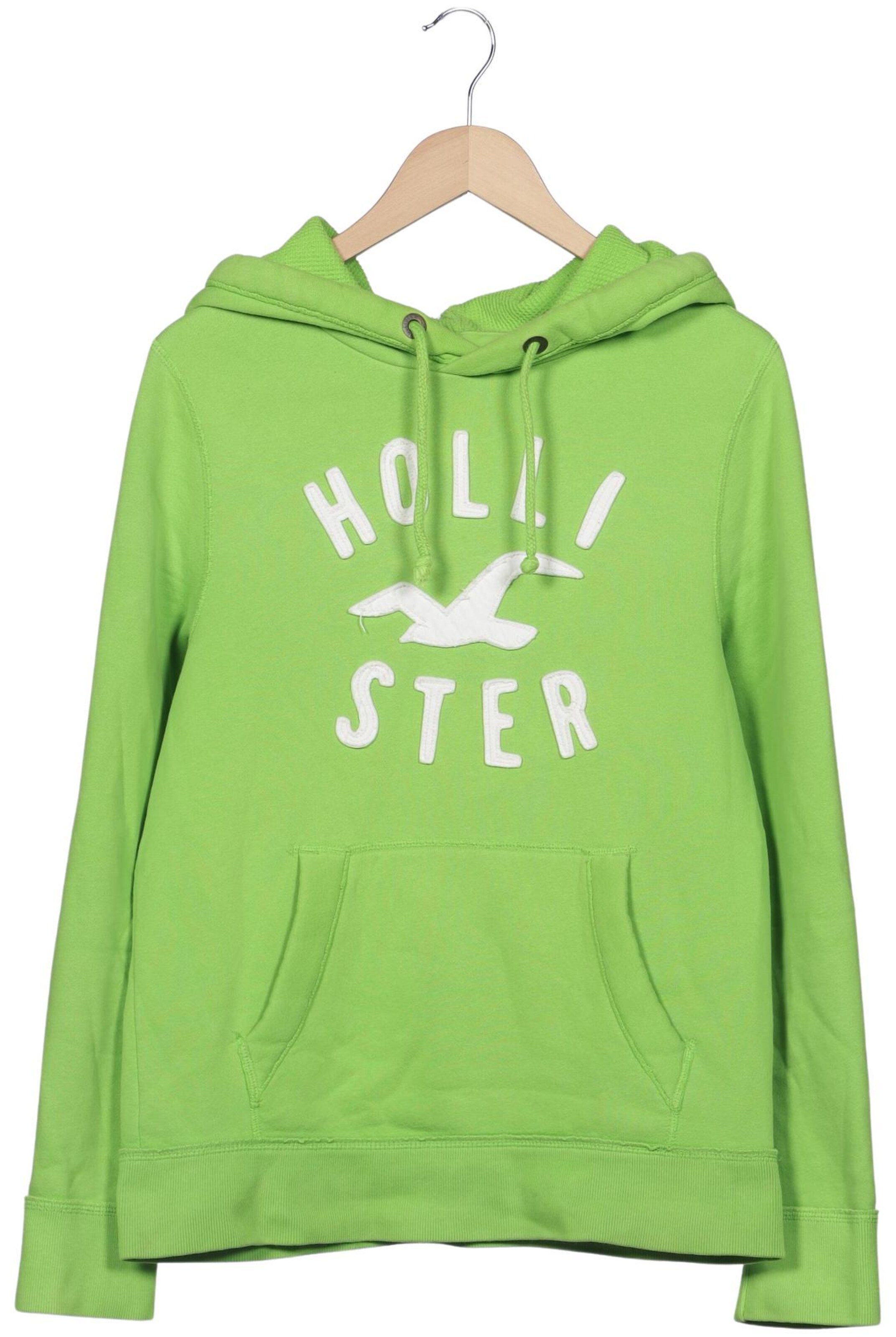 HOLLISTER Sweatshirt & Zip-Up Hoodie in M in Green: front